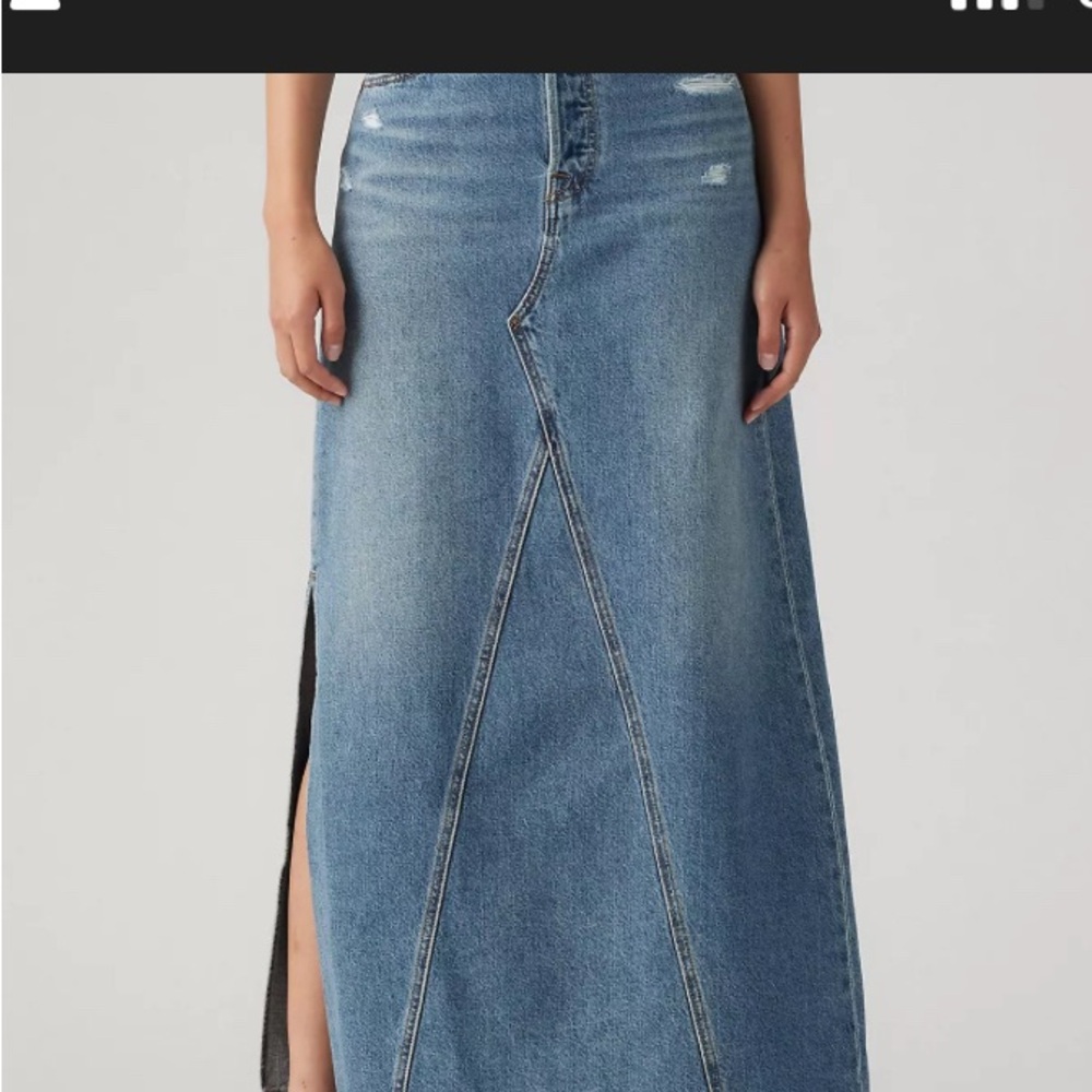 Levi's Blue Maxi Skirt - Picture 7 of 9